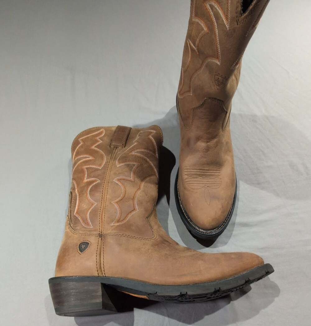 Ariat Ironside H2O Western Work Boots Brown Leather